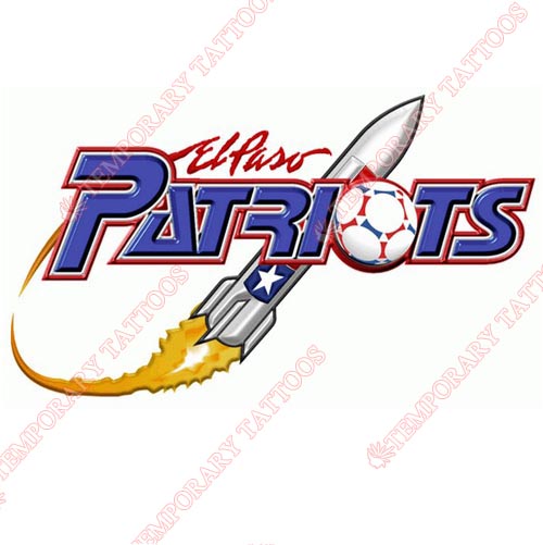 El Paso Patriots Customize Temporary Tattoos Stickers NO.8310